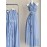 Blue Vacation Style French Floral Waist-Cinched Halter Neck Sleeveless Backless Chiffon Maxi Dress for Women, Summer