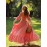 French Vintage Square Neck Puff Sleeve Dress for Women, Pink Plaid Maxi Swing Skirt in Country Style - Perfect for Holiday Getaways, Picnics and Parties