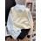 Women's Elegant Collar Sweater - Two-in-One Mock Layering Design, All-Season Office & Formal Events Sweater in Grey & Blue Horizontal Stripes, Non-Transparent Sweater for Women, Ladies Sweaters, Comfortable Fit